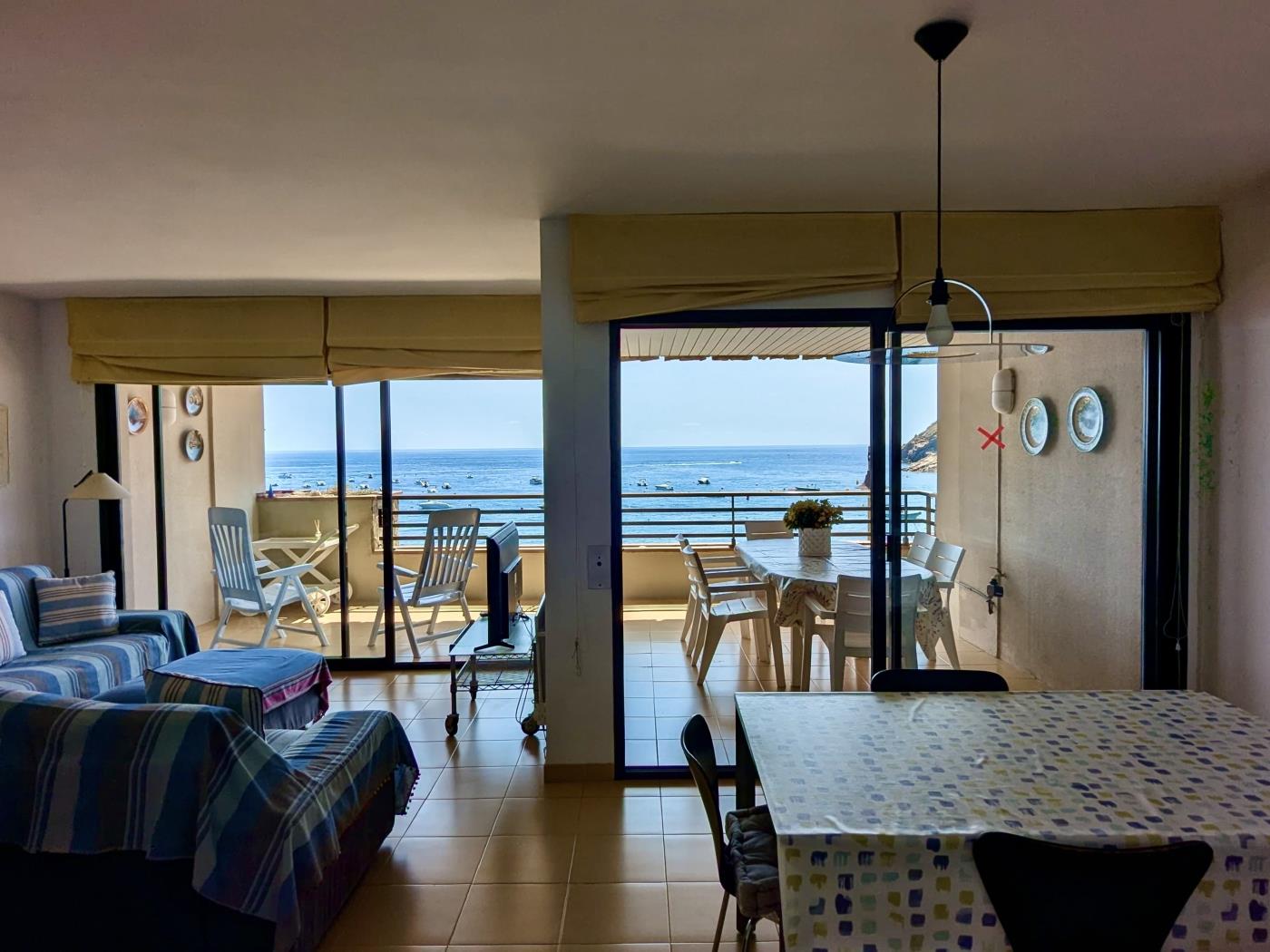 Apartment with Sea Views on the Beachfront in Tossa de Mar. in Tossa de Mar