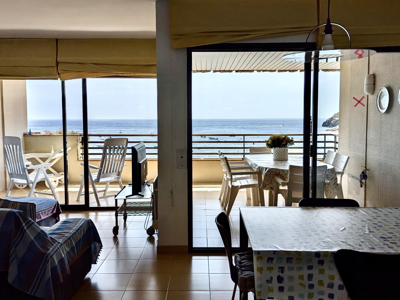 Apartment with Sea Views on the Beachfront in Tossa de Mar. in Tossa de Mar